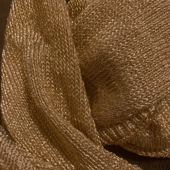 REVOLVE NBD x Naven Melina Crop Top in Gold Lurex Size M - Picture 3 of 6